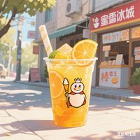 棒打鲜橙：果香浓郁，冰感清爽