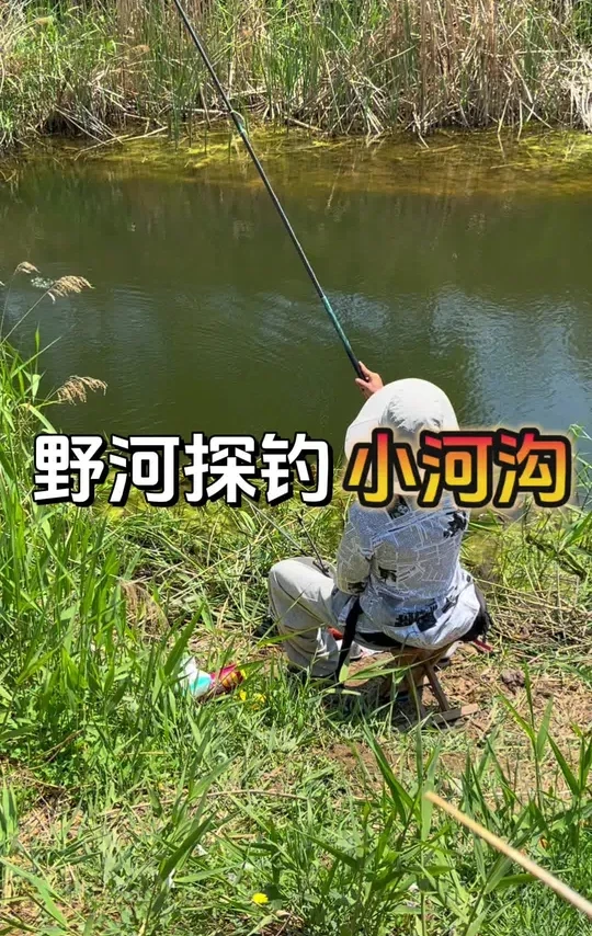 探钓乡村河沟 这么好的环境不钓两竿岂不是太浪费啦 #万物皆可种草搜 #钓鱼王地狱猫 #久岩#嫩玉米 #钓鱼