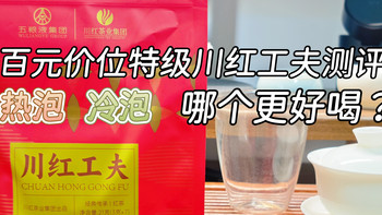 【红茶】百元价位的特级川红工夫测评，热泡、冷泡哪个更好喝？