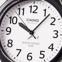 卡西欧（CASIO）手表男小黑表计时学生中高考试手表中性情侣