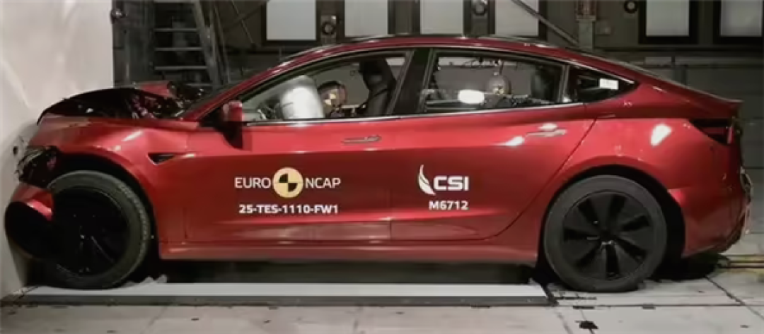 359分欧洲第一!特斯拉Model 3获2025 Euro NCAP最高分