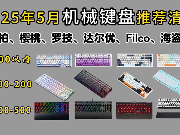 【闭眼可入机械键盘】2025年最新机械键盘推荐 | 键盘大盘点 | 颜值性能集一身!同价位打擂,VGN、雷蛇、ROG、RK、SKN、狼蛛等
