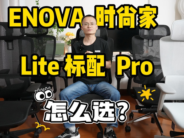 【ENOVA时尚家】怎么选，Lite & 标配 & Pro哪款更适合你？500价位人体工学椅【性价比之王】