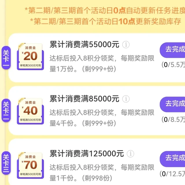 广发活动续期！农行120返现！华夏100立减金！招商抽奖！
