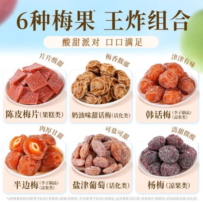 百草味蜜饯果脯