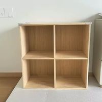 格子储物柜落地靠墙实木书柜