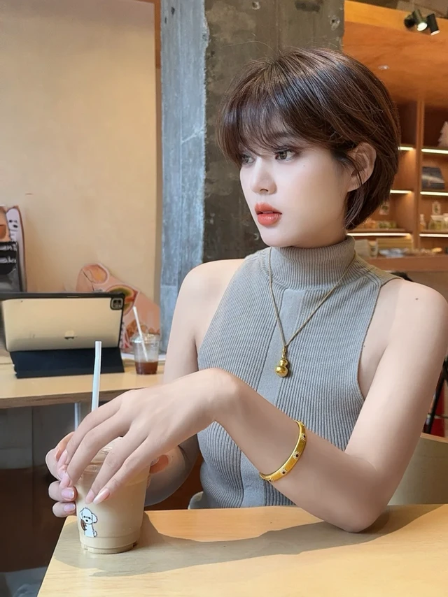 温柔系短发饰品分享