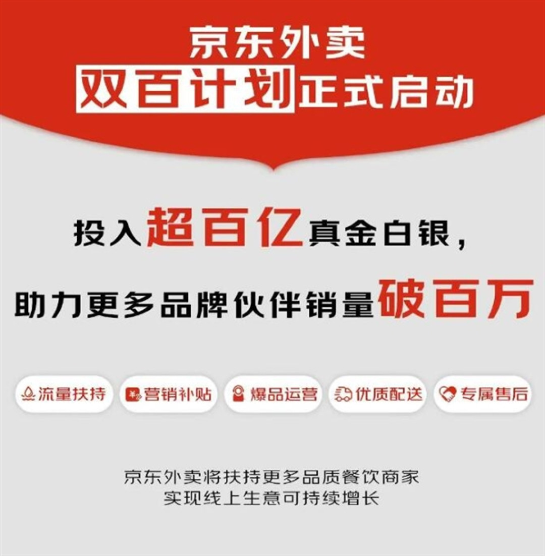 京东外卖:今天起 再砸超百亿元