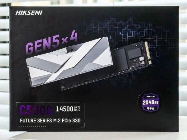 能否延续国产无缓PCIe 4.0固态辉煌?海康存储C5000 2TB PCIe 5.0硬盘开箱实测