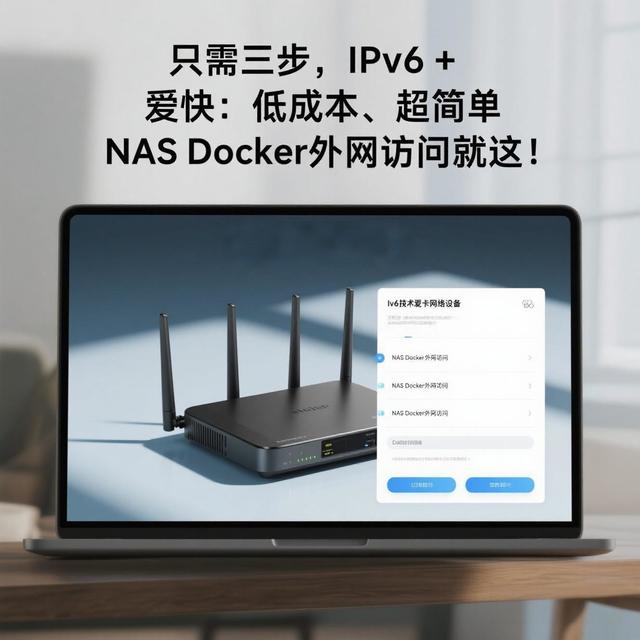 只需三步，IPv6+爱快：低成本、超简单，NAS 外网访问就这！