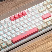 百元级机械键盘，RK R87红键帽 + RGB 双侧灯！