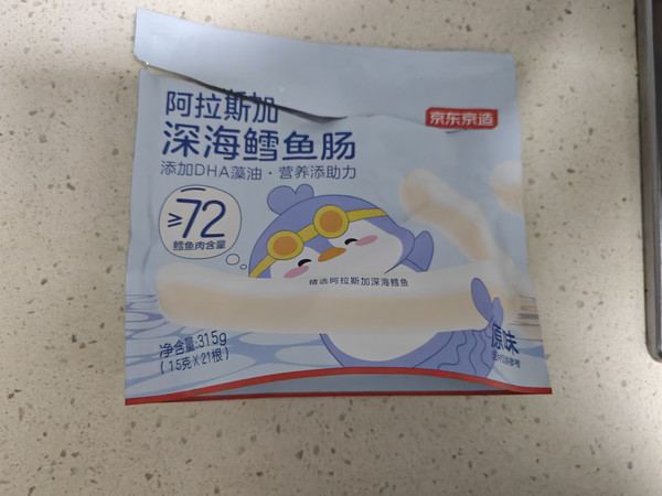 京东京造鳕鱼肠：宝宝健康零食