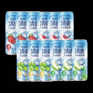 锐澳（RIO）预调鸡尾酒 清爽5度系列 330ml×12罐装