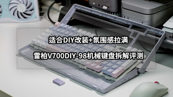 适合DIY改装+氛围感拉满丨雷柏V700DIY-98机械键盘拆解评测 