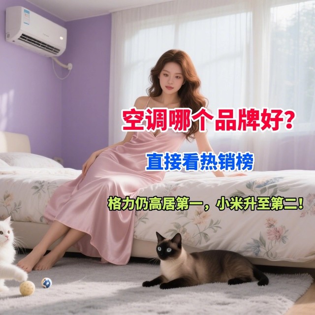 空调哪个品牌好？直接看热销榜：格力仍高居第一，小米升至第二！