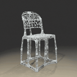 达索发布3D打印折叠椅—仿生学驱动的格子结构设计，承载高达100 公斤！