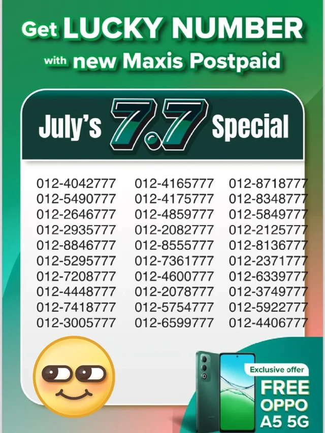 📱 限时抢！吉祥号码 + 免费手机礼包，手慢无！📱
✨ 天降好礼！
曾仅限VIP的 777 等吉祥号，现在全面开放！新老客户均可申请，轻松拥有幸运号码！
🔥 三大理由，立即行动：
✅ 门槛大降：基础配