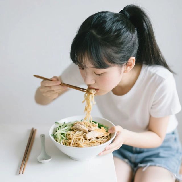盛夏解暑灵药：麻辣鸡丝凉面