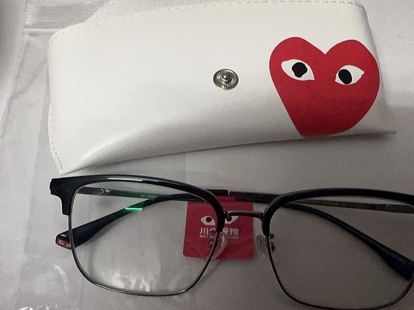 川久保玲眼镜框男款商务半框眼镜男士近视眼睛镜架大脸钛金属7231