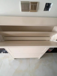 奶油风鞋柜家用进门口一体靠墙收纳鞋架子