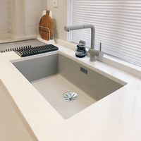 Blanco铂浪高700U石英石厨房S7水槽：珍珠灰大单槽的优雅传奇