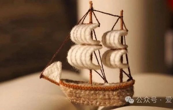 钩织图解｜天啊！一切皆可钩～小帆船