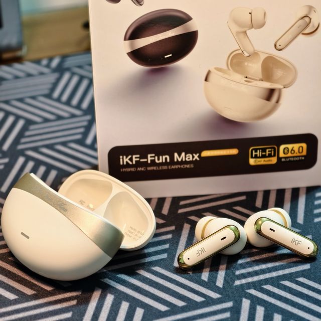618活动入手iKF Fun Max蓝牙耳机，一周充一次电真香！