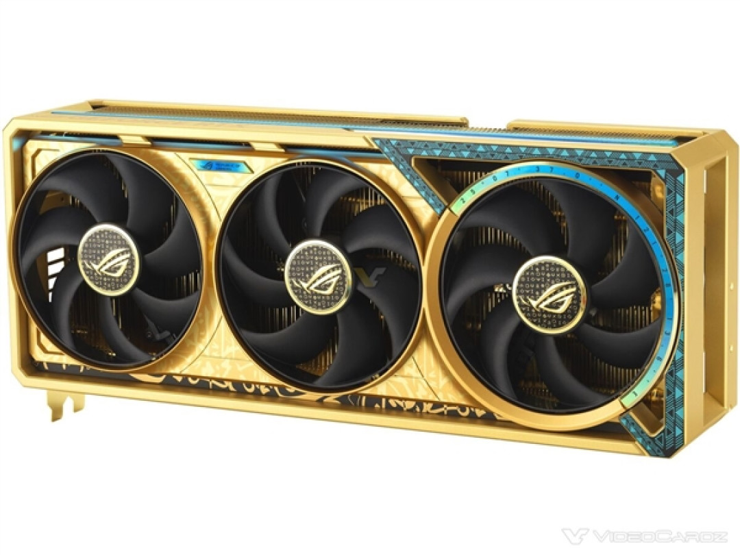500多万 有史以来最贵!华硕用5公斤黄金打造ROG夜神RTX 5090D显卡