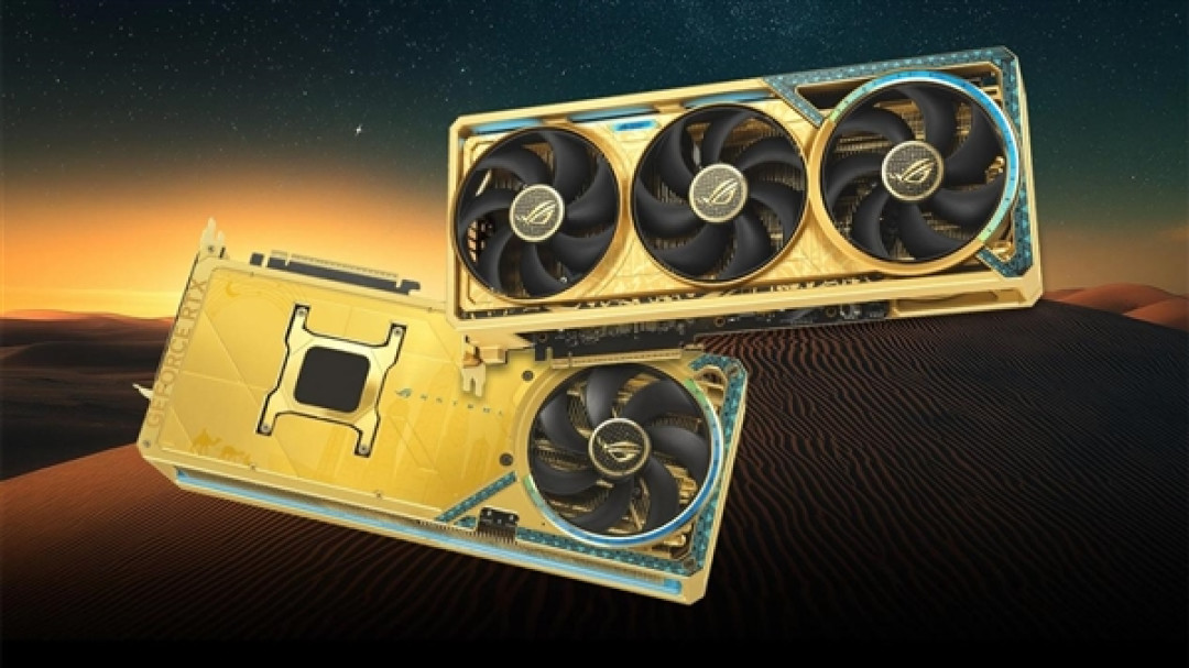 500多万 有史以来最贵!华硕用5公斤黄金打造ROG夜神RTX 5090D显卡