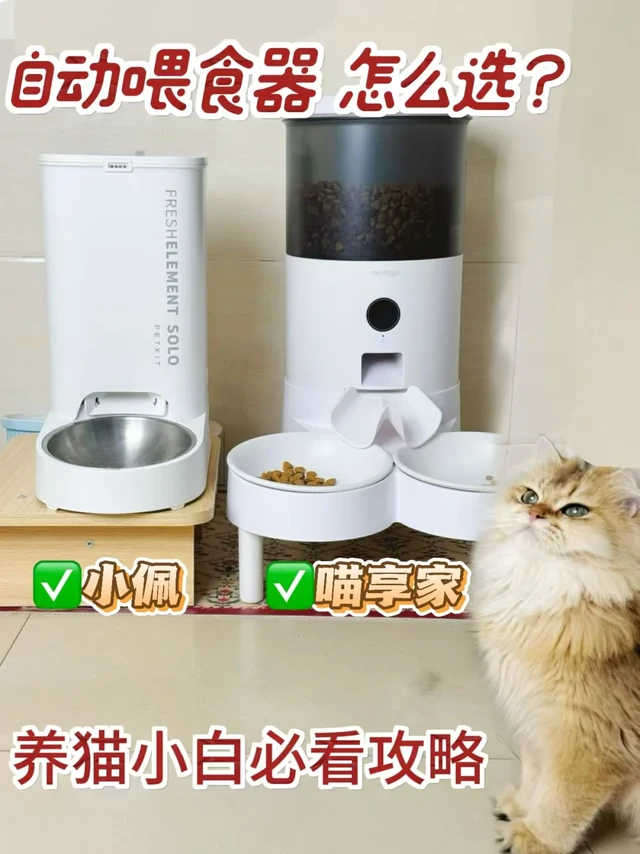 双猫家庭｜保鲜喂食器测评：小佩vs喵享家