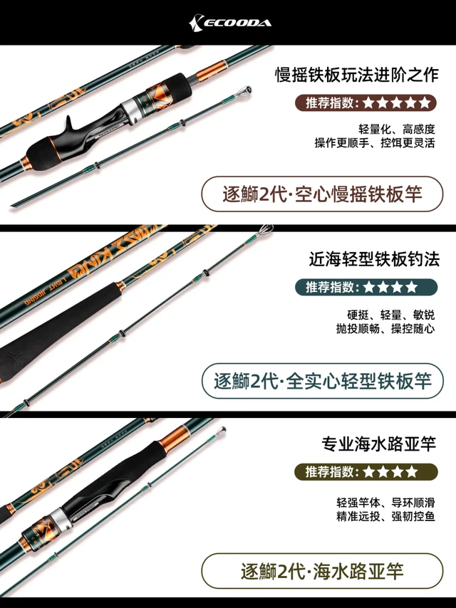 逐鰤二代3款竿子到底有什么不同？