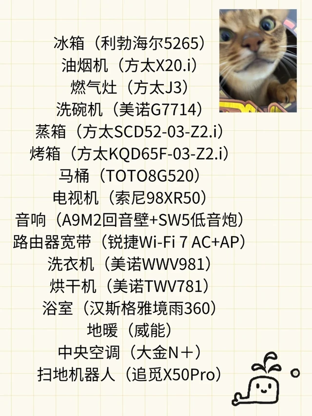 📝 电器清单｜求大神们帮看清单！理性交流！