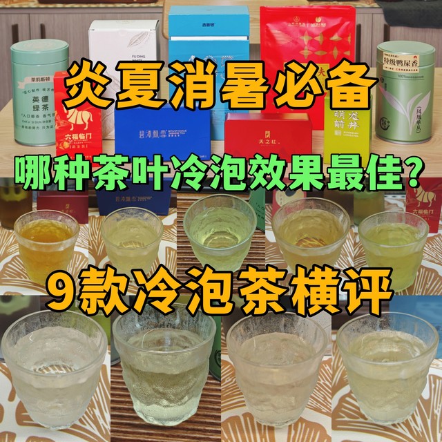 炎夏消暑必备！哪种茶叶冷泡效果最佳？9款冷泡茶横评