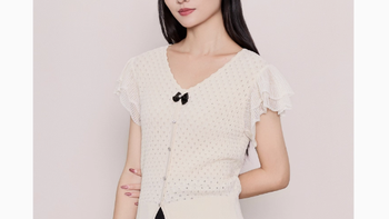 VIEAING薇迎旗舰店：针织短袖上衣，夏日的甜美精灵