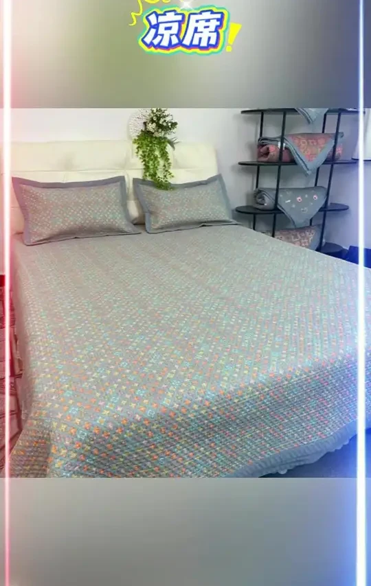 2025新款四季通用床盖榻榻米床单A类母婴防滑不起球空调凉席#凉席#冰丝凉席#床笠#床垫#防滑床垫