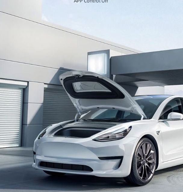 第四代特斯拉Model 3前备箱电吸锁，耐腐蚀性提升300%。