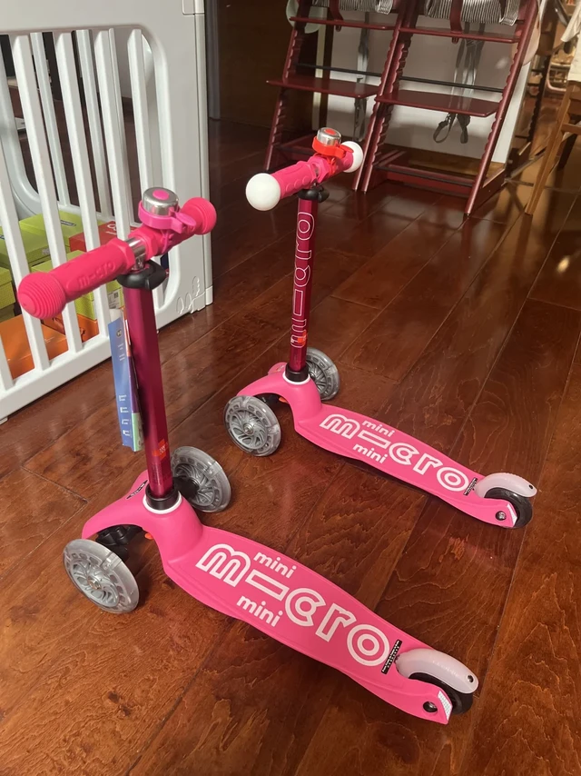 含泪拿下迈古micro mini 闪轮+魔力滑板车