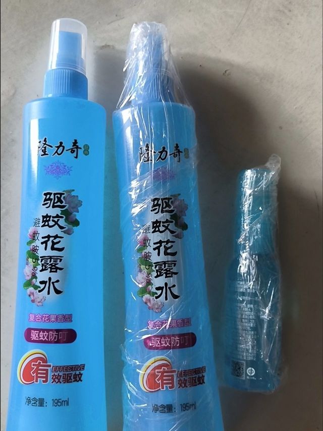 隆力奇驱蚊花露水195ml实测