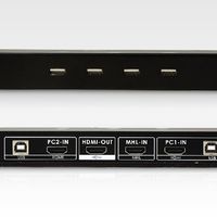 KVM255 2口HDMI USB电脑KVM切换器 30米HDMI屏幕键鼠切换控2电脑