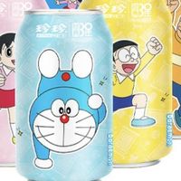 珍珍哆啦A梦无糖电解质水气泡水