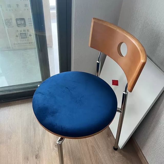实木餐桌椅家用靠背椅子中古风