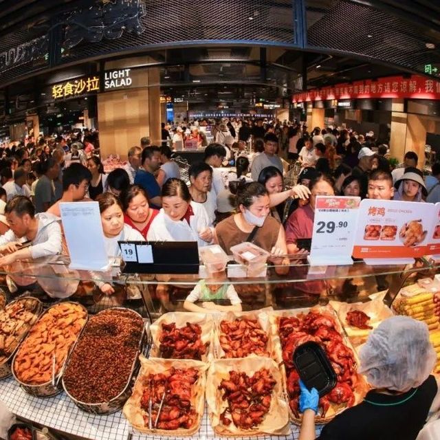 开门冲，今早永辉超市人气爆棚，附照片