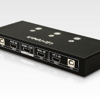 KVM254 2口DVI USB电脑KVM切换器 DVI屏幕USB键鼠切换控制2台电脑