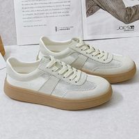 张凌赫同款百丽午逅厚底休闲德训鞋男小白鞋夏季透气板鞋