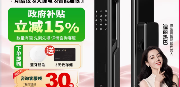 德施曼小嘀 Q3EM 智能锁：智慧生活的安全卫士