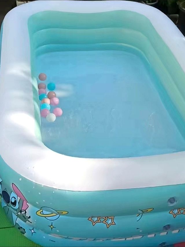 在家也能玩水？充气泳池超方便