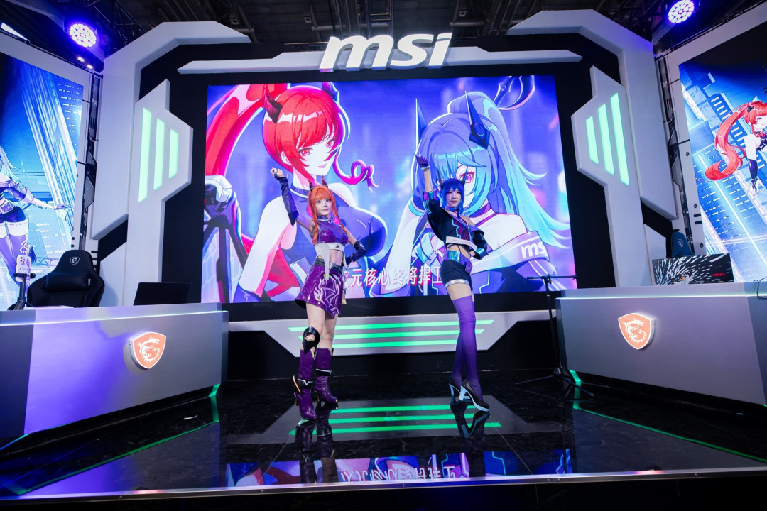 微星科技燃爆BW2025!魔龙姬全家桶领衔未来电竞盛宴