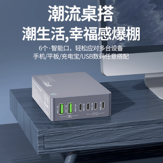 万隆欣 220W 大功率氮化镓充电器：多口快充，高效充电理想之选​