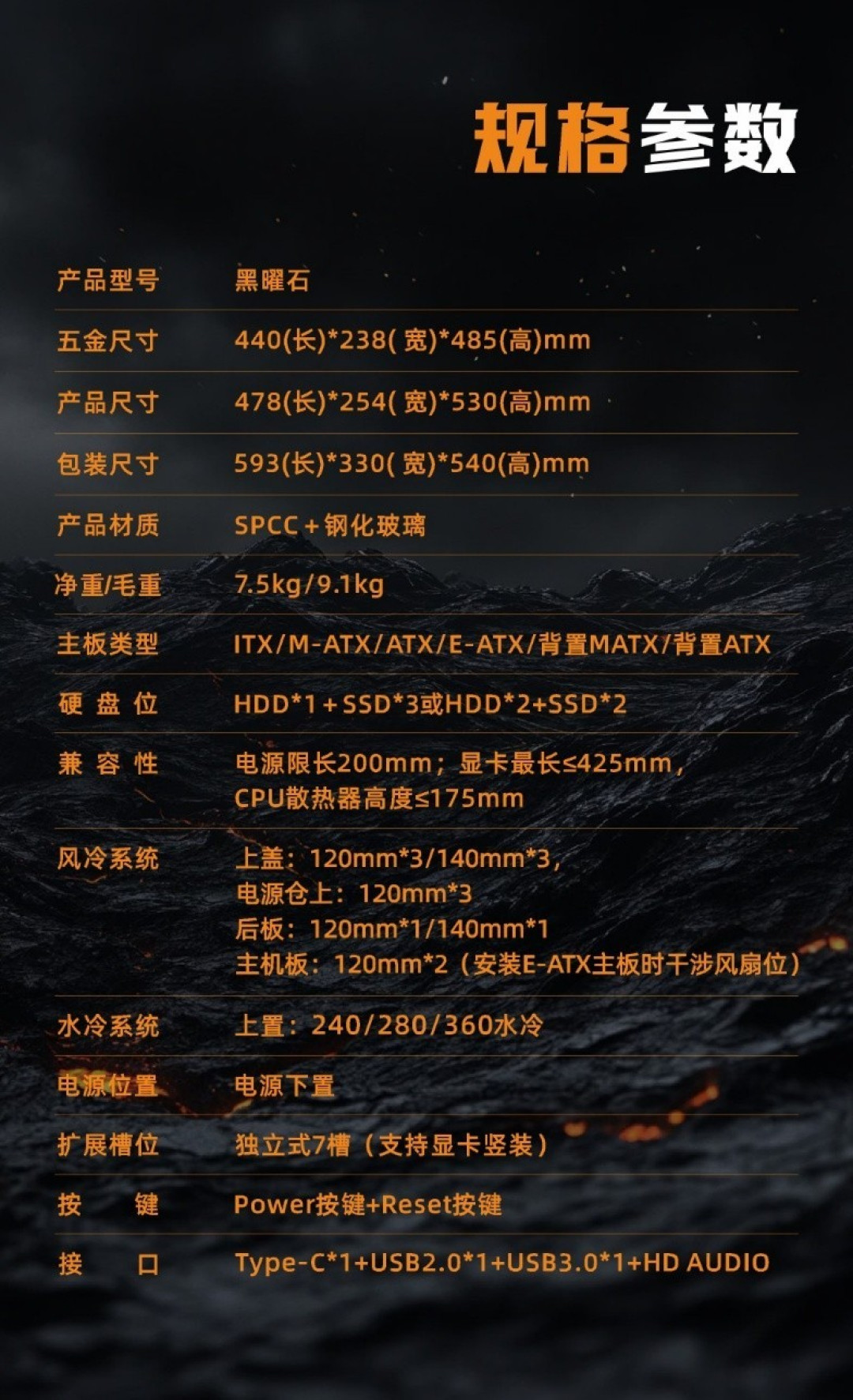 曜启新境!影驰「黑曜石」机箱正式发售!