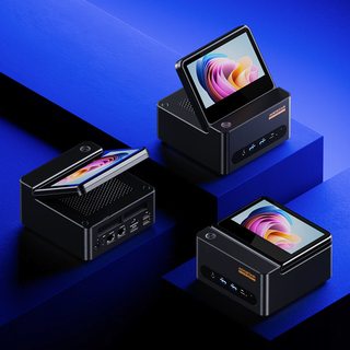 天钡 G-FLIP 370 迷你主机酷睿版上架：可选 Ultra 5/7、5 英寸可折叠副屏、插拔 DDR5 内存